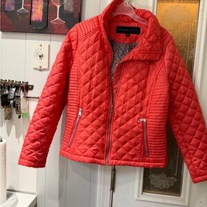 Marc New York Vibrant Red Quilted Puffer Jacket